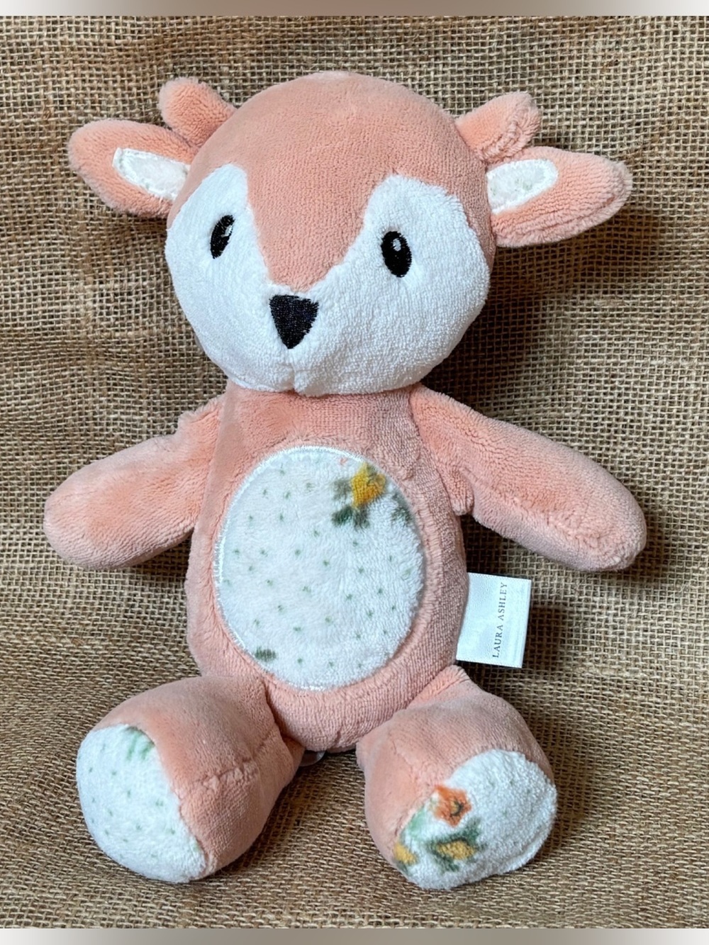 Laura Ashley Claudia’s Friend Plush Fawn Toy Stuffed Animal Rust Orange Deer